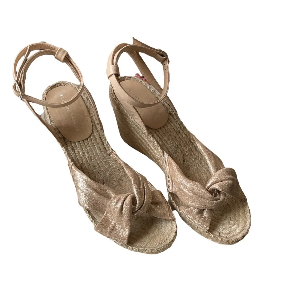 Etienne Aigner Vanna Wedge Espadrille size 8 M